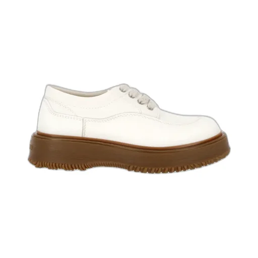 Hogan Untraditional Round Toe Lace-Up Sneakers