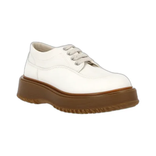 Hogan Untraditional Round Toe Lace-Up Sneakers