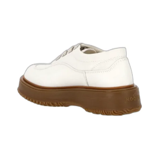 Hogan Untraditional Round Toe Lace-Up Sneakers
