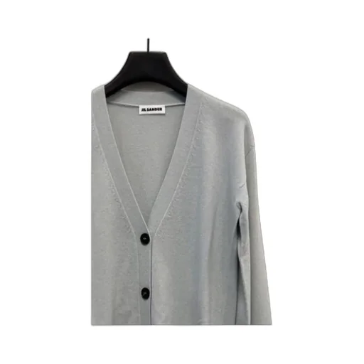 Logo V-Neck Knitted Cardigan