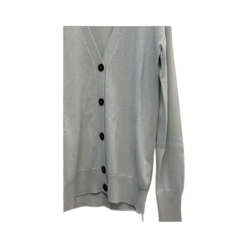Logo V-Neck Knitted Cardigan