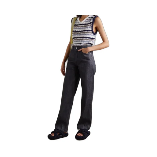 Logo-Patch Straight-Leg Trousers