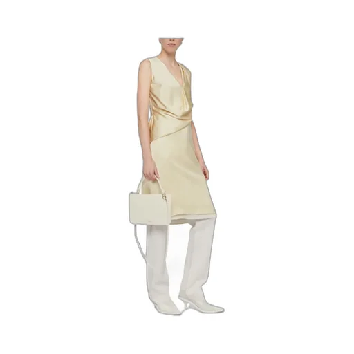 Jil Sander Logo Printed Zipped Crossbody Bag