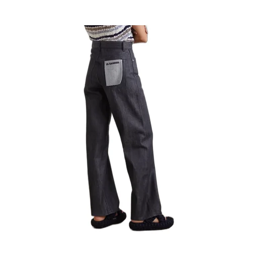 Logo-Patch Straight-Leg Trousers