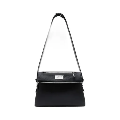 Maison Margiela Logo Patch Zipped Shoulder Bag