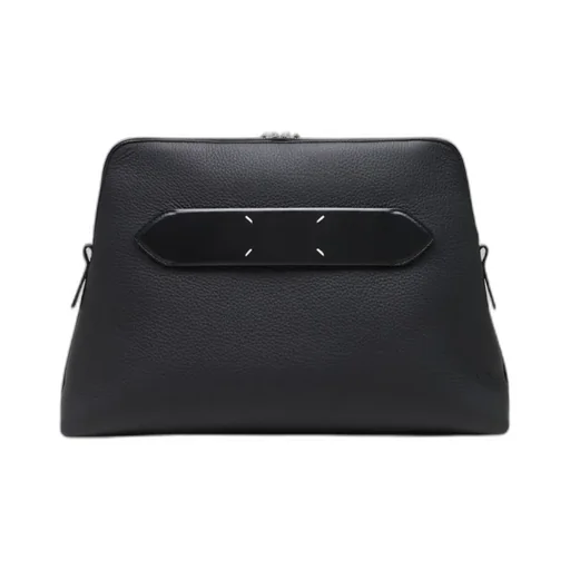 Maison Margiela Logo Patch Zipped Shoulder Bag