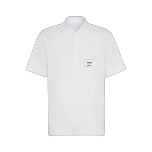 Fendi Logo Embroidered Short-Sleeved Polo Shirt
