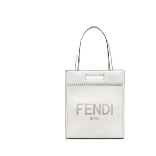 Fendi Roma Lettering Shopper Tote Bag