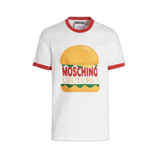 Moschino Duck-Embroidered Crewneck T-Shirt