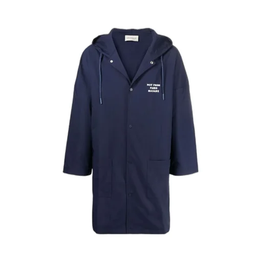 Slogan-Print Hooded Windbreaker