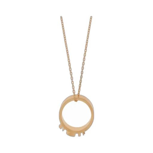 Maison Margiela 11 Ring Rolo Chained Pendant Necklace