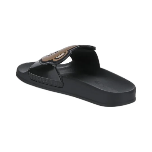 Moschino Logo Debossed Slip-On Sandals