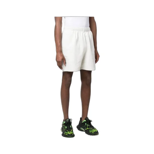 Political Campaign Sweat Shorts In White