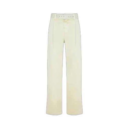 Pleat-Detail Straight-Leg Trousers