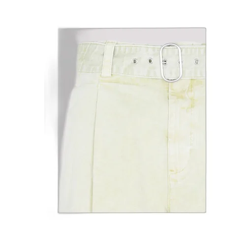 Pleat-Detail Straight-Leg Trousers
