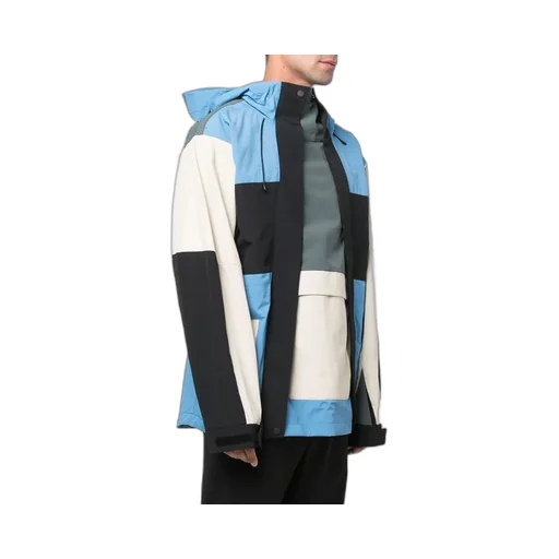 Colour-Block Hooded Jacket