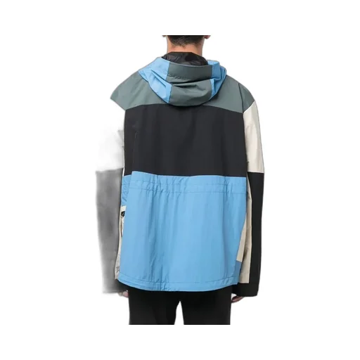 Colour-Block Hooded Jacket