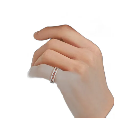 B. Zero1Logo Carved Ring
