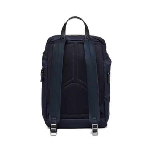 Prada Logo Plaque Buckled Backpack