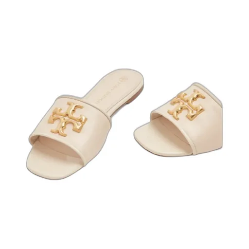 Tory Burch Eleanor Logo-Plaque Sandals