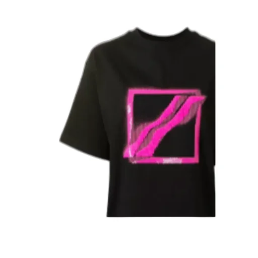 Sequin-Logo Cotton T-Shirt