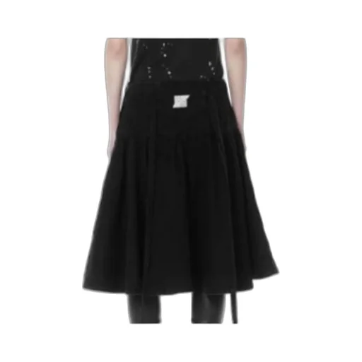 Tied-Waist A-Line Skirt