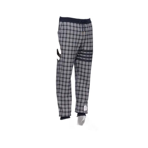 Thom Browne Check-Pattern Drawstring Track Pants