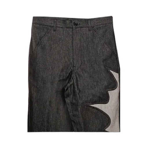 Panelled-Detail Jeans