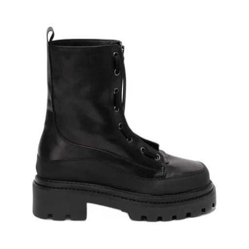 Leather 60Mm Combat Boots