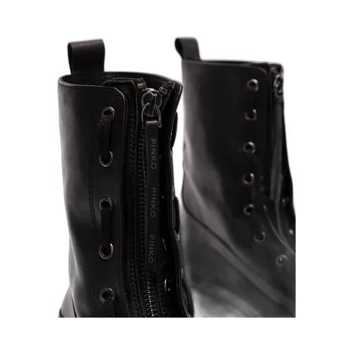 Leather 60Mm Combat Boots