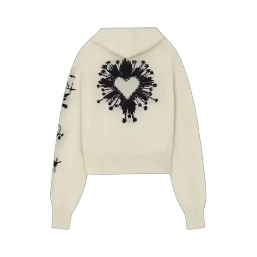 Graphic-Print Detail Hoodie