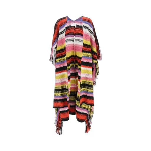 Striped Knitted Cardi-Coat