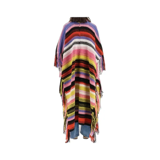 Striped Knitted Cardi-Coat