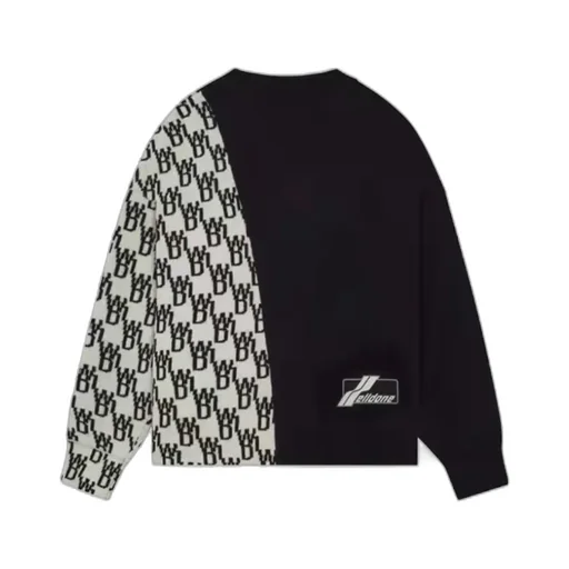 Logo Splicing Sweater
