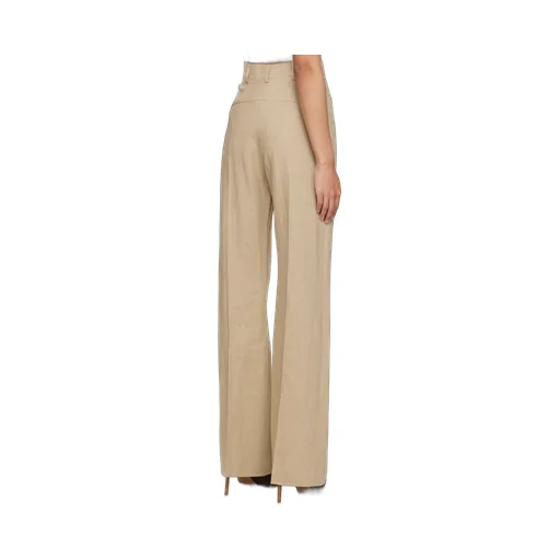 Jacquemus Le Pantalon Sauge High-Waist Flare Pants