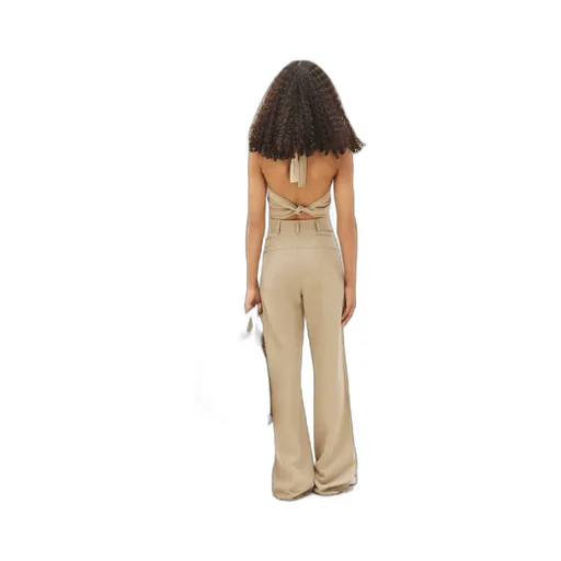 Jacquemus Le Pantalon Sauge High-Waist Flare Pants
