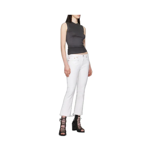 Worn Flared Jeans