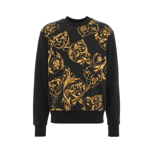 Baroque-Print Long-Sleeve Sweatshirt