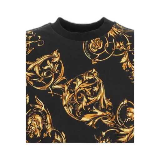 Baroque-Print Long-Sleeve Sweatshirt