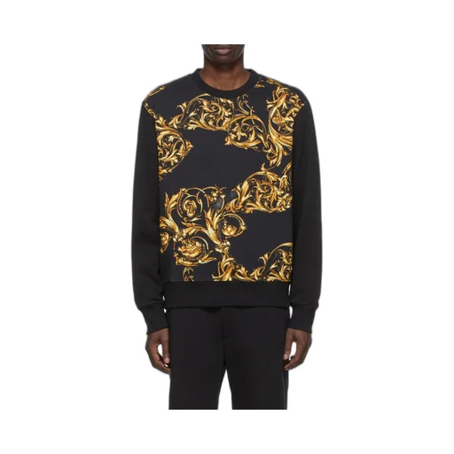 Baroque-Print Long-Sleeve Sweatshirt