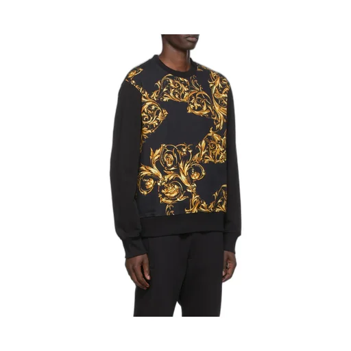 Baroque-Print Long-Sleeve Sweatshirt