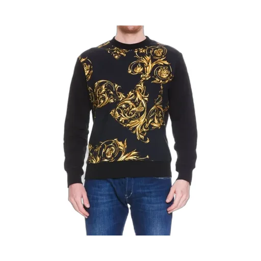 Baroque-Print Long-Sleeve Sweatshirt
