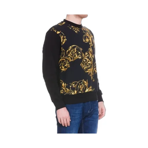 Baroque-Print Long-Sleeve Sweatshirt