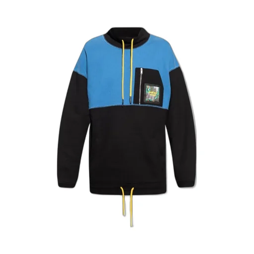 High Neck Sweatshirt Black Multicolor