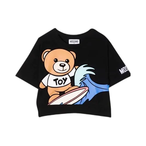 Teddy Bear-Print Short-Sleeved T-Shirt