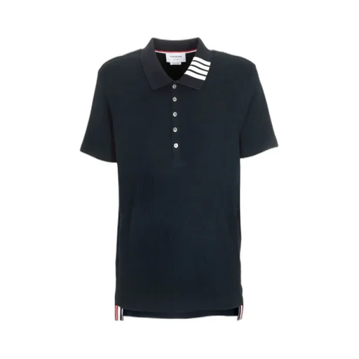 Ribbed Short-Sleeve Polo Shirt