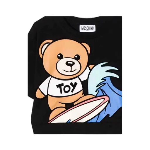 Teddy Bear-Print Short-Sleeved T-Shirt