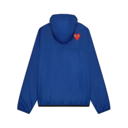 Comme Des Garons Play X K-Way Half Zipped Jacket