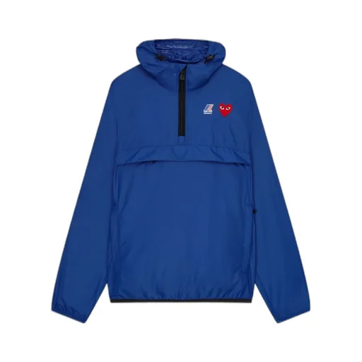 Comme Des Garons Play X K-Way Half Zipped Jacket