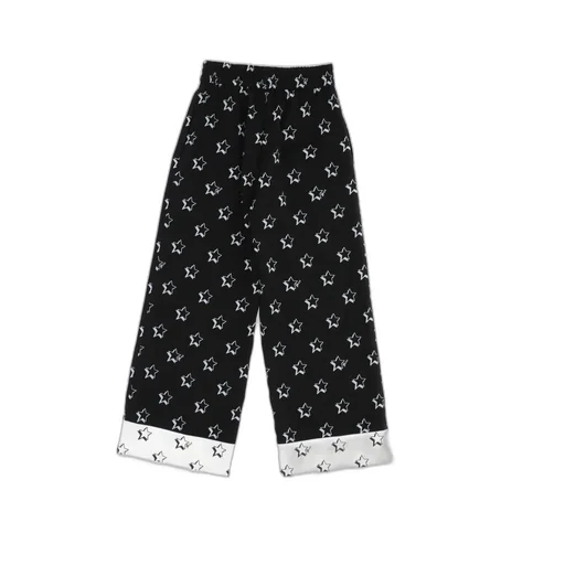 Star Printed Twill Trousers